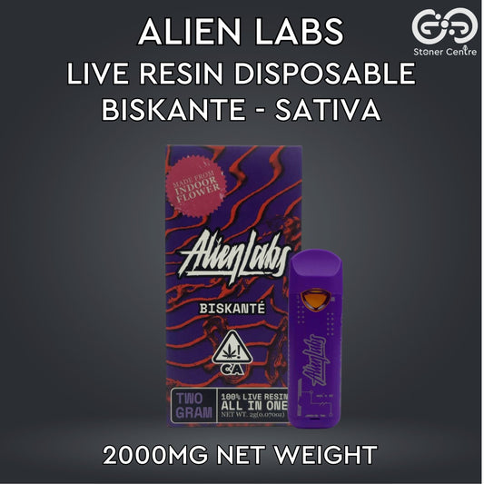 ALIEN LABS LIVE RESIN DISPOSABLE | BISKANTE : SATIVA