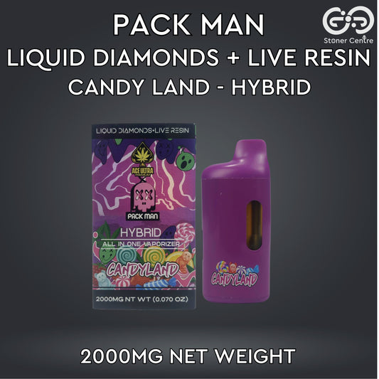 PACK MAN LIQUID DIAMONDS + LIVE RESIN | CANDY LAND : HYBRID