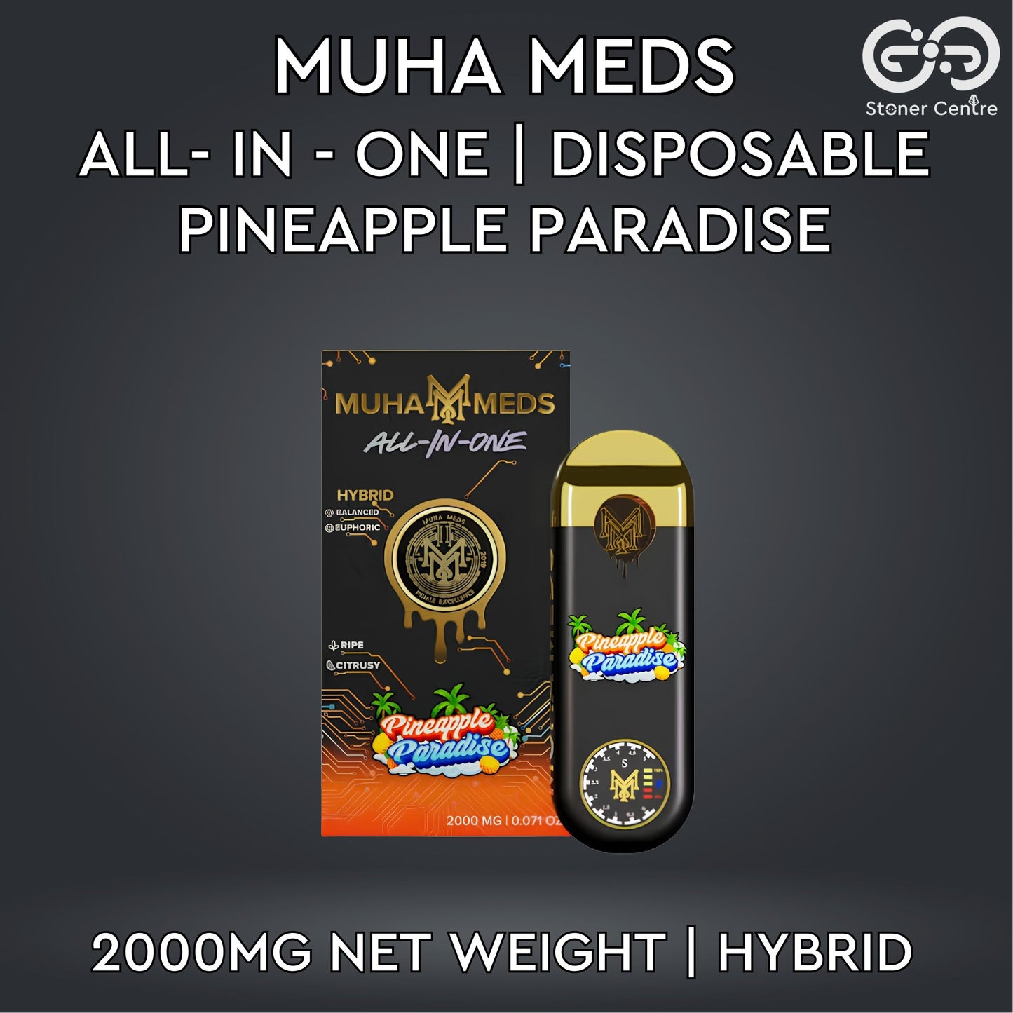 MUHA MEDS ALL - IN - ONE DISPOSABLE 2.0ML | PINEAPPLE PARADISE : HYBRID