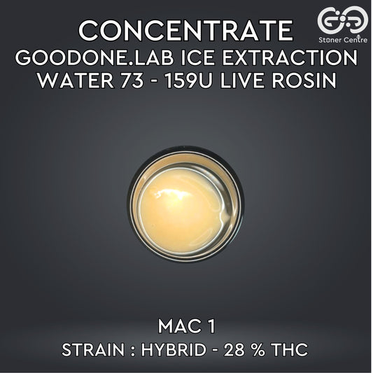 CONCENTRATE GOODONE.LAB - ICE EXTRACTION WATER 73 - 159U LIVE ROSIN | MAC 1