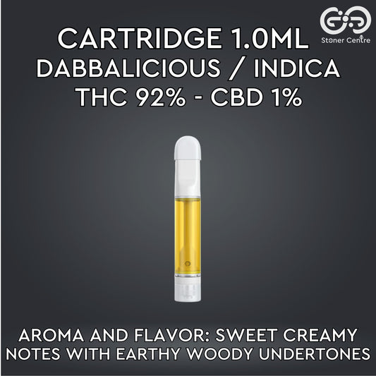 Cartridge 1.0ML | DABBALICIOUS : INDICA (เฉพาะหัวคาร์ทไม่รวมแบต)