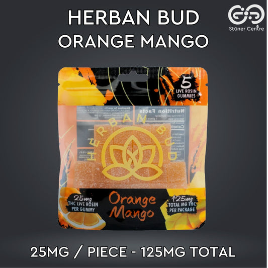 Jelly | Herban Bud Orange Mango Edibles gummy infused thc snack