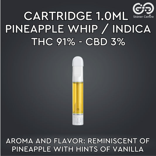 Cartridge 1.0ml | PINEAPPLE WHIP : INDICA (เฉพาะหัวคาร์ทไม่รวมแบต)