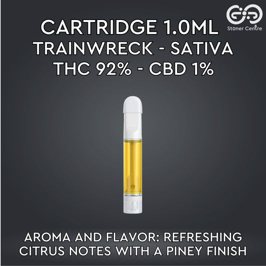 Cartridge 1.0ML | TRAINWRECK : SATIVA (เฉพาะหัวคาร์ทไม่รวมแบต)