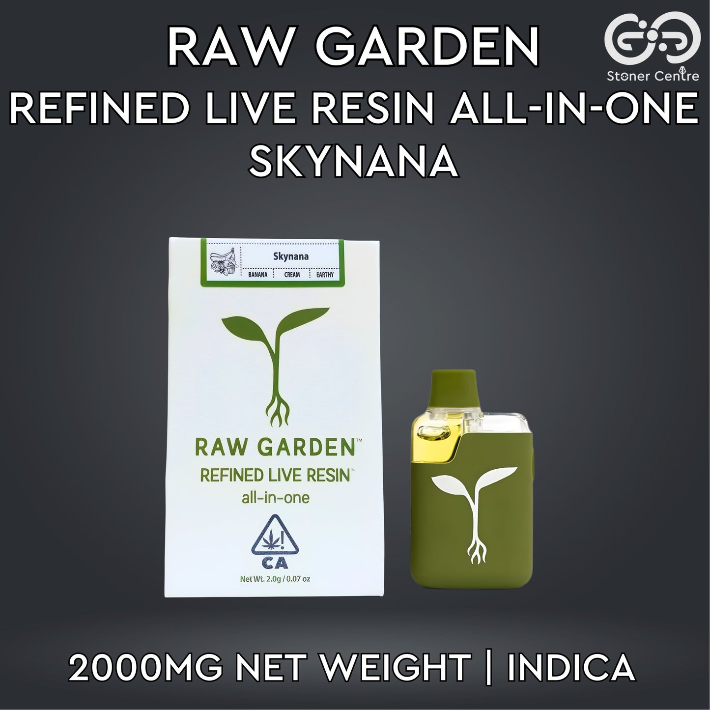RAW GARDEN - REFINED LIVE RESIN ALL-IN-ONE 2.0ML | SKYNANA : INDICA