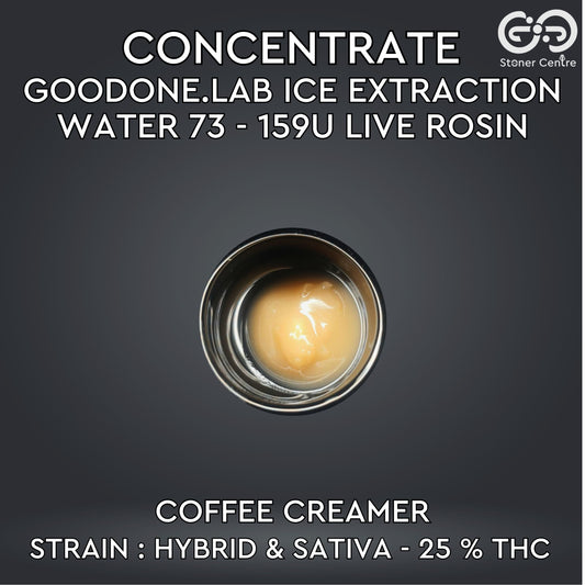 CONCENTRATE GOODONE.LAB - ICE EXTRACTION WATER 73 - 159U LIVE ROSIN | COFFEE CREAMER