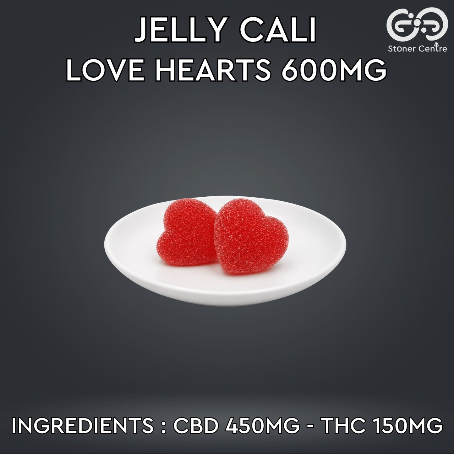 JELLY CALI - LOVE HEARTS 600MG