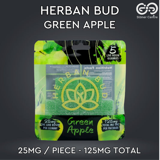 Jelly | Herban Bud Green Apple Edibles gummy infused thc snack