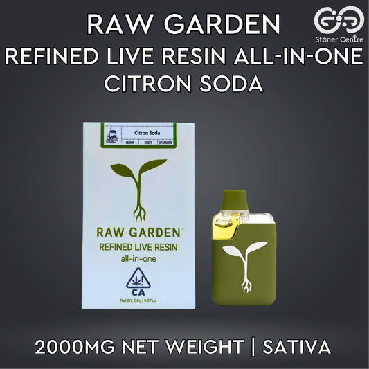 RAW GARDEN - REFINED LIVE RESIN ALL-IN-ONE 2.0ML | CITRON SODA : SATIVA