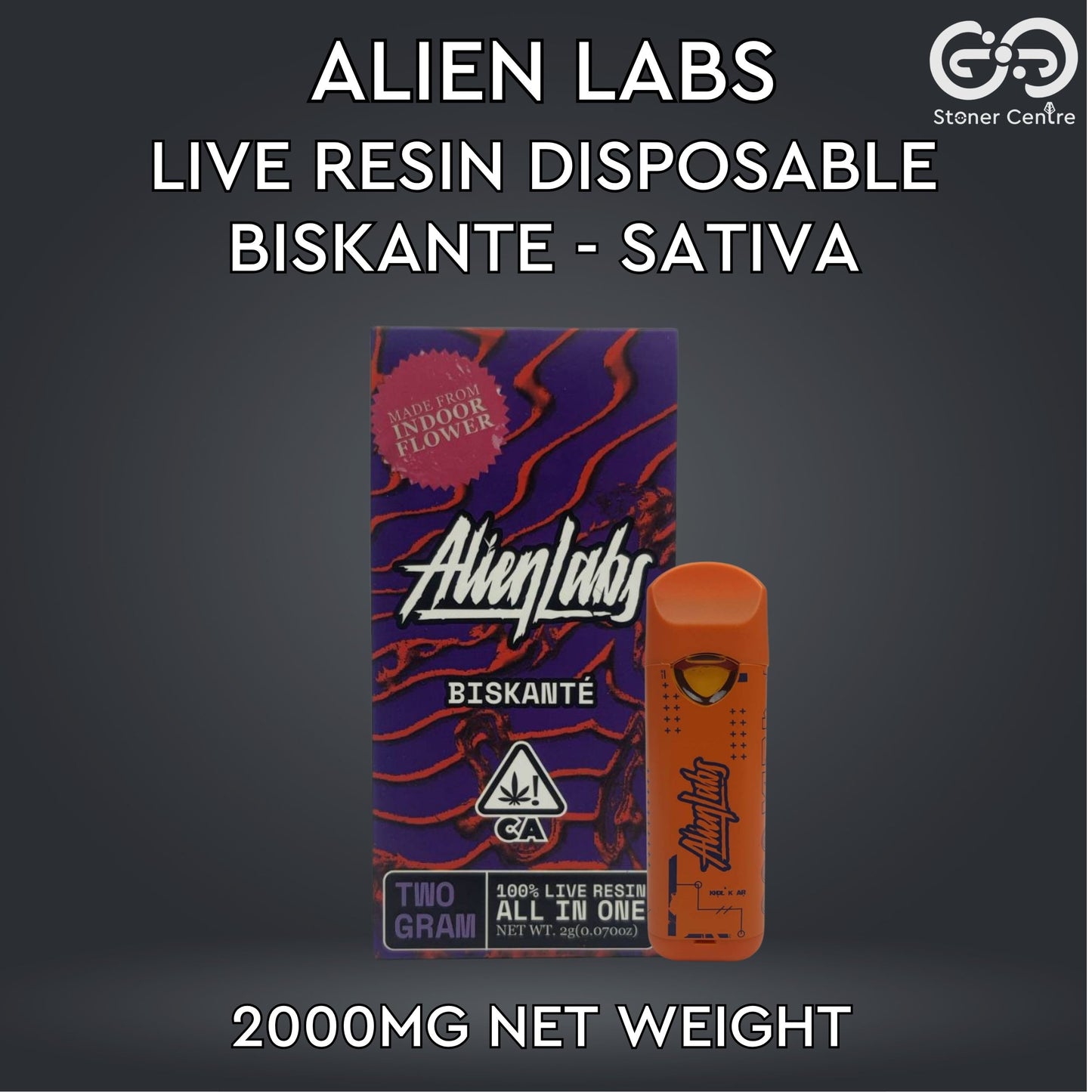 ALIEN LABS LIVE RESIN DISPOSABLE | BISKANTE : SATIVA