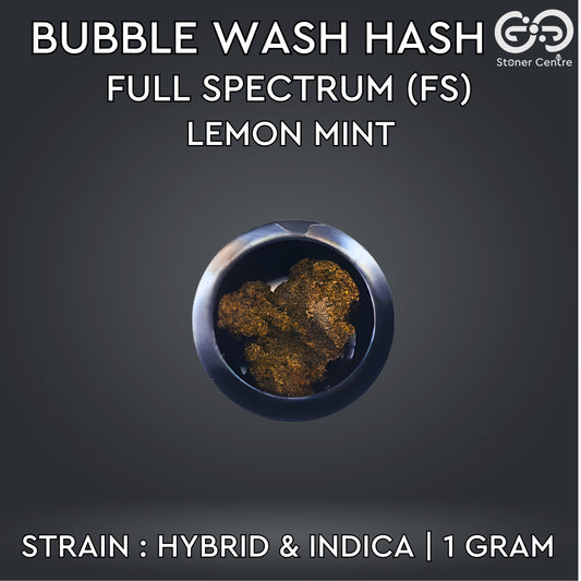 BUBBLE WASH HASH | FULL SPECTRUM (FS) - LEMON MINT : HYBRID & INDICA