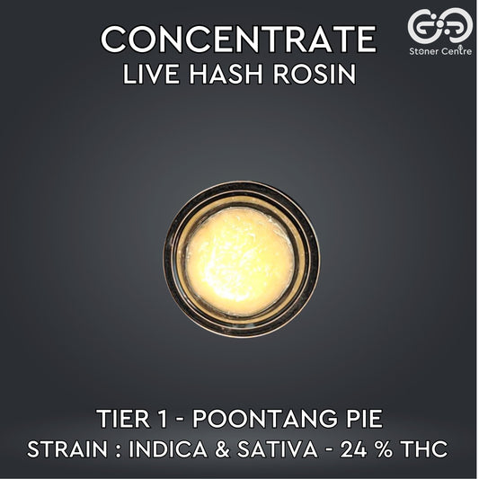 CONCENTRATE LIVE HASH ROSIN | TIER 1 - POONTANG PIE