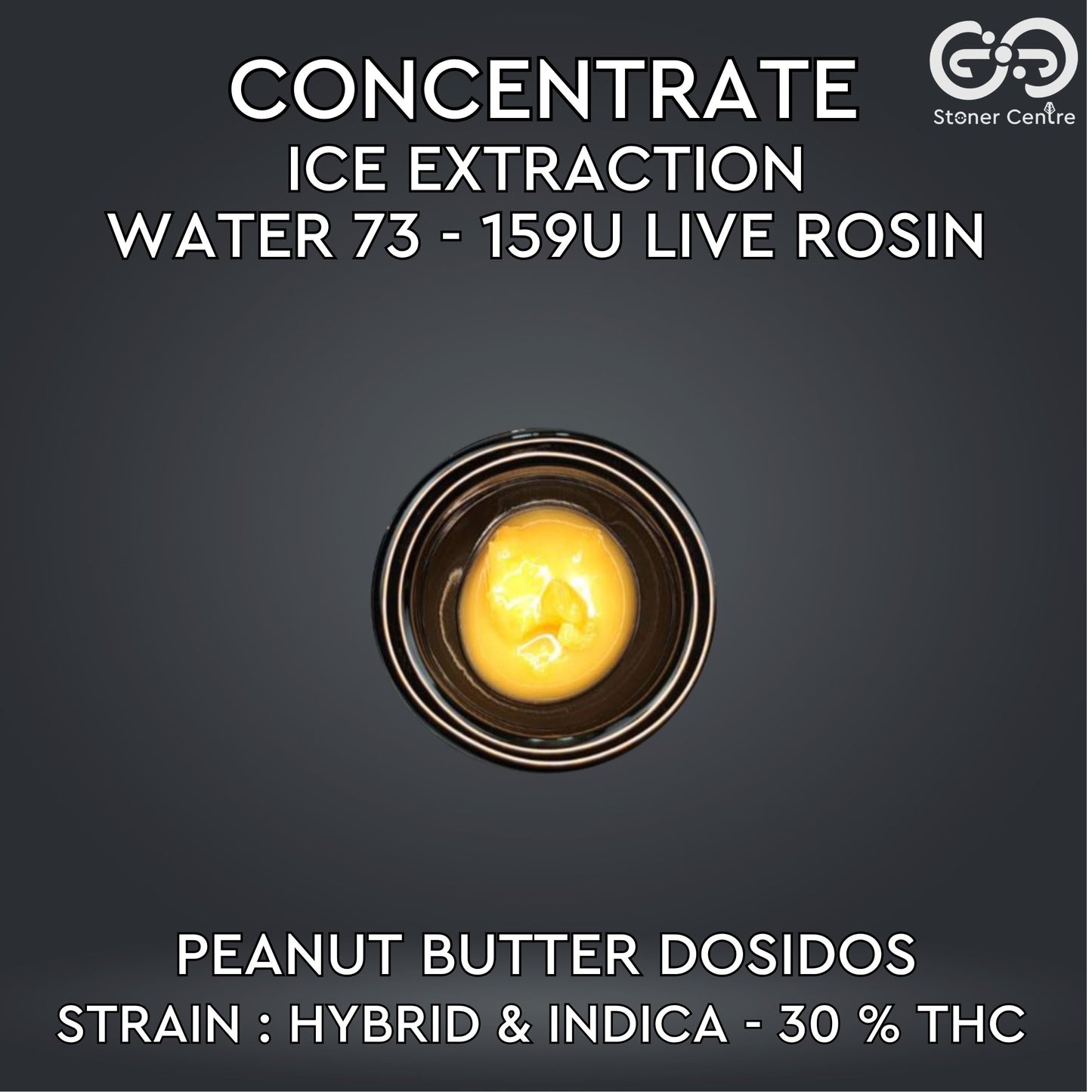 CONCENTRATE - ICE EXTRACTION WATER 73 - 159U LIVE ROSIN | TIER 2 - PEANUT BUTTER DOSIDOS