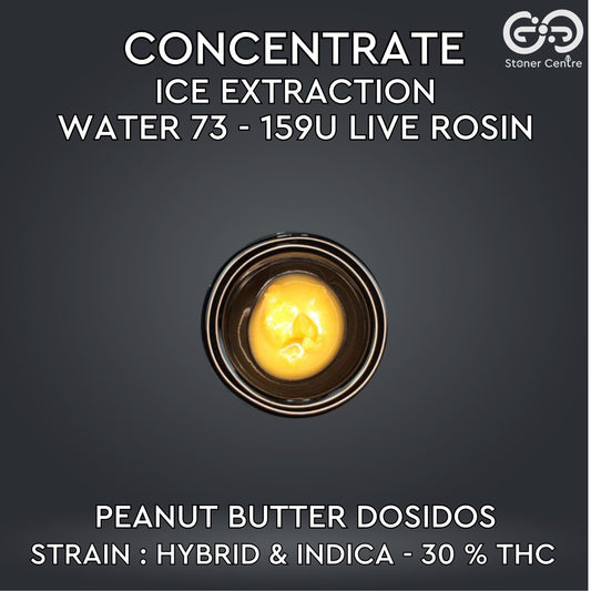 CONCENTRATE - ICE EXTRACTION WATER 73 - 159U LIVE ROSIN | TIER 2 - PEANUT BUTTER DOSIDOS