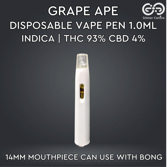 DISPOSABLE VAPE PEN 1.0ML | GRAPE APE : INDICA