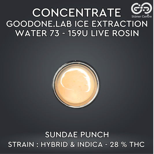 CONCENTRATE GOODONE.LAB - ICE EXTRACTION WATER 73 - 159U LIVE ROSIN | SUNDAE PUNCH