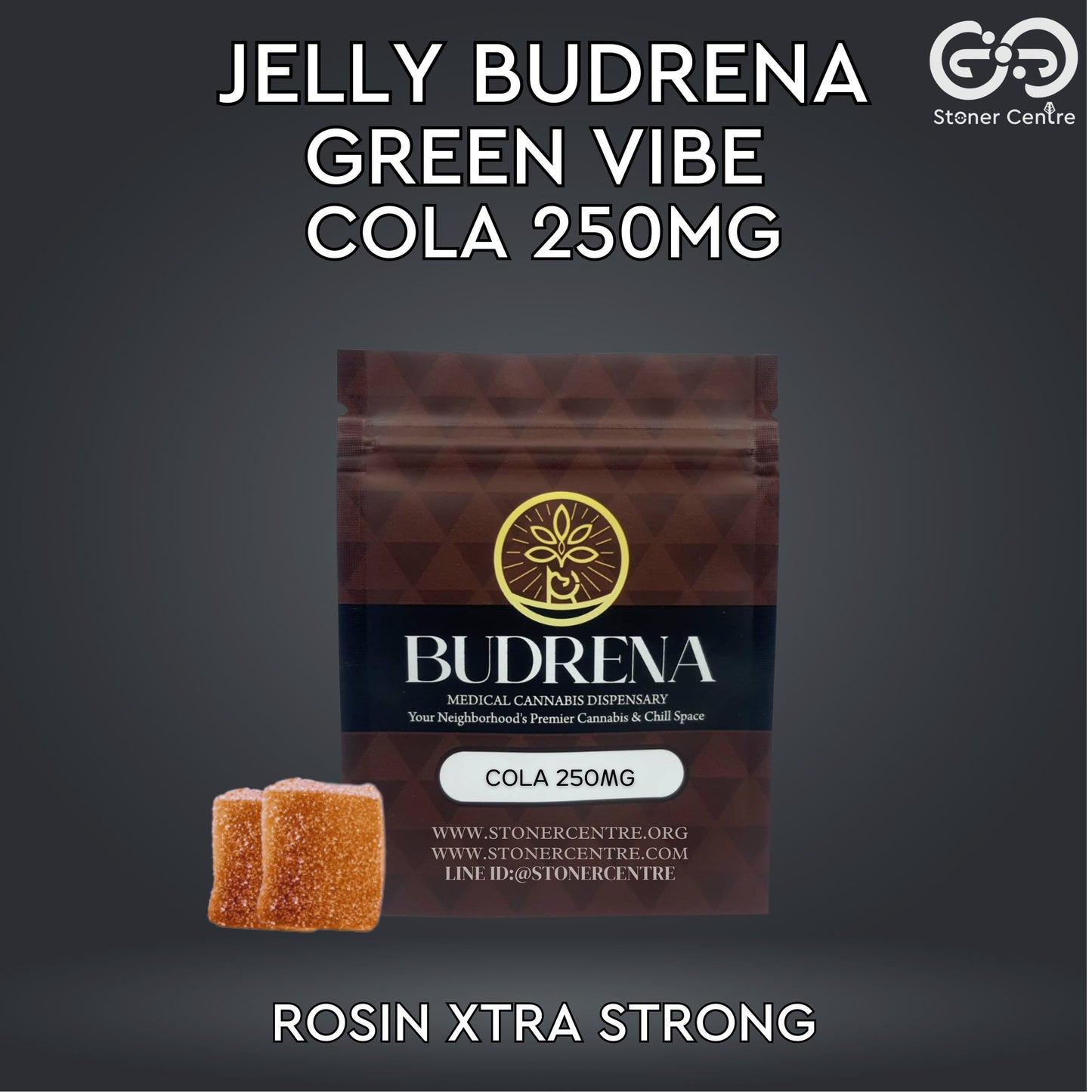JELLY BUDRENA GREEN VIBE | COLA 250MG