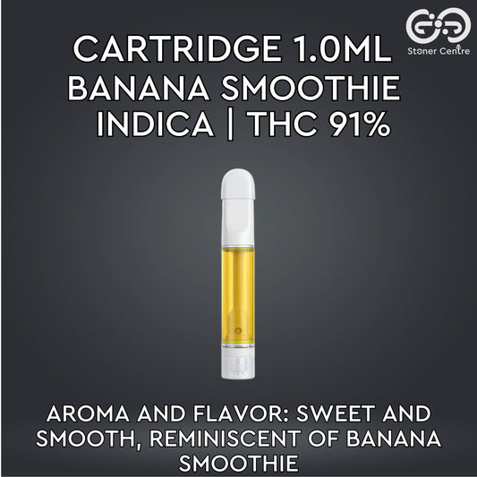 Cartridge 1.0ml | BANANA SMOOTHIE : INDICA (เฉพาะหัวคาร์ทไม่รวมแบต)