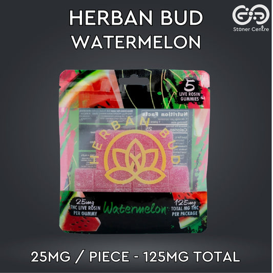 Jelly | Herban Bud Watermelon Edibles gummy infused thc snack