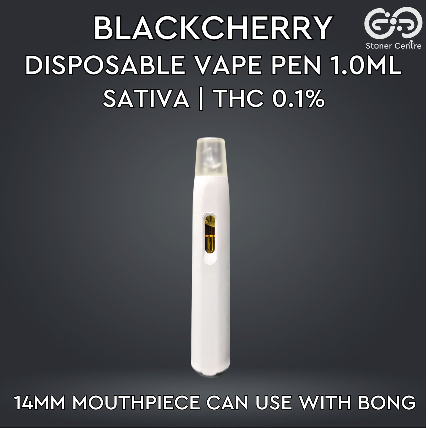 DISPOSABLE VAPE PEN 1.0ML | BLACKCHERRY : SATIVA
