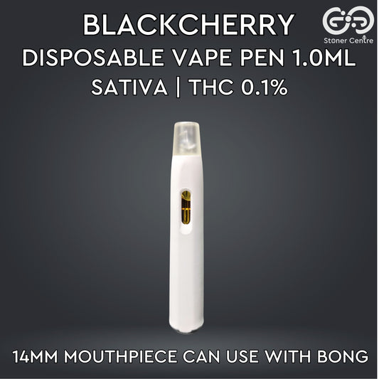 DISPOSABLE VAPE PEN 1.0ML | BLACKCHERRY : SATIVA