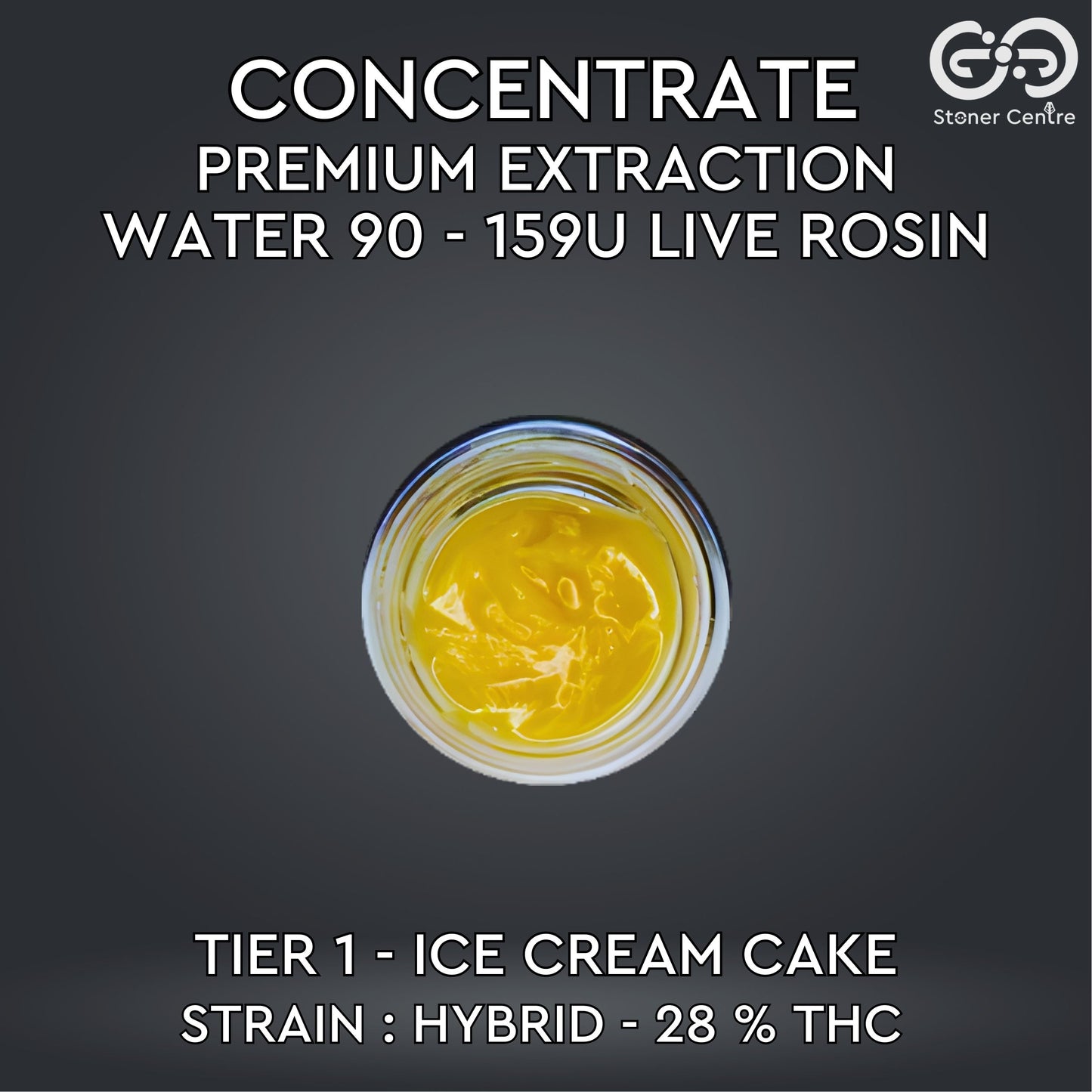 CONCENTRATE - PREMIUM EXTRACTION WATER 90 - 159U LIVE ROSIN | TIER 1 - ICE CREAM CAKE