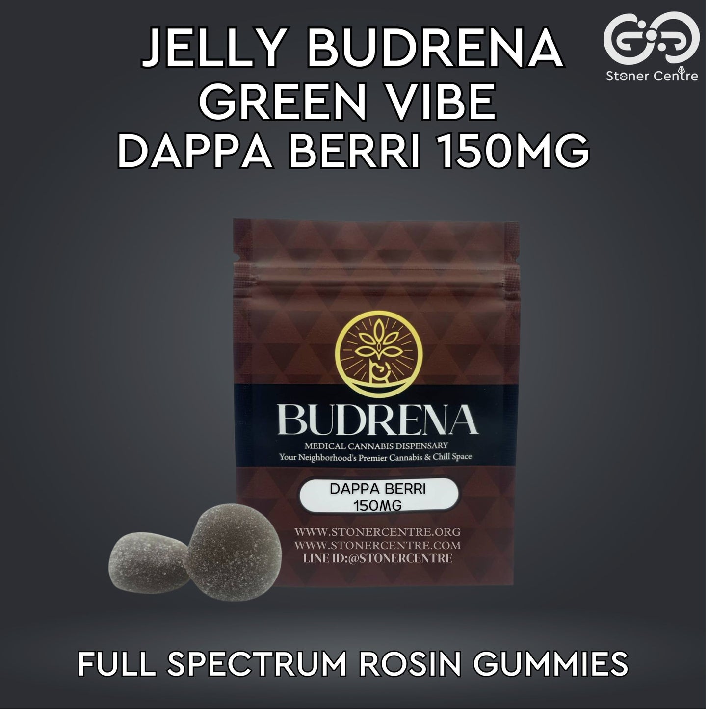 JELLY BUDRENA GREEN VIBE | DAPPA BERRI 150MG