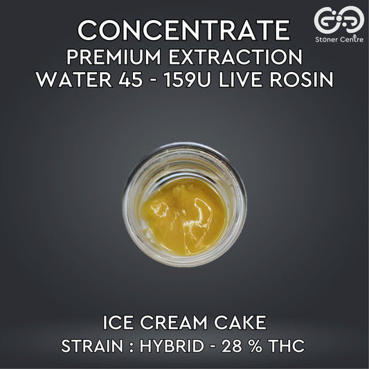 CONCENTRATE - PREMIUM EXTRACTION WATER 45 - 159U LIVE ROSIN | FS TIER 2 - ICE CREAM CAKE