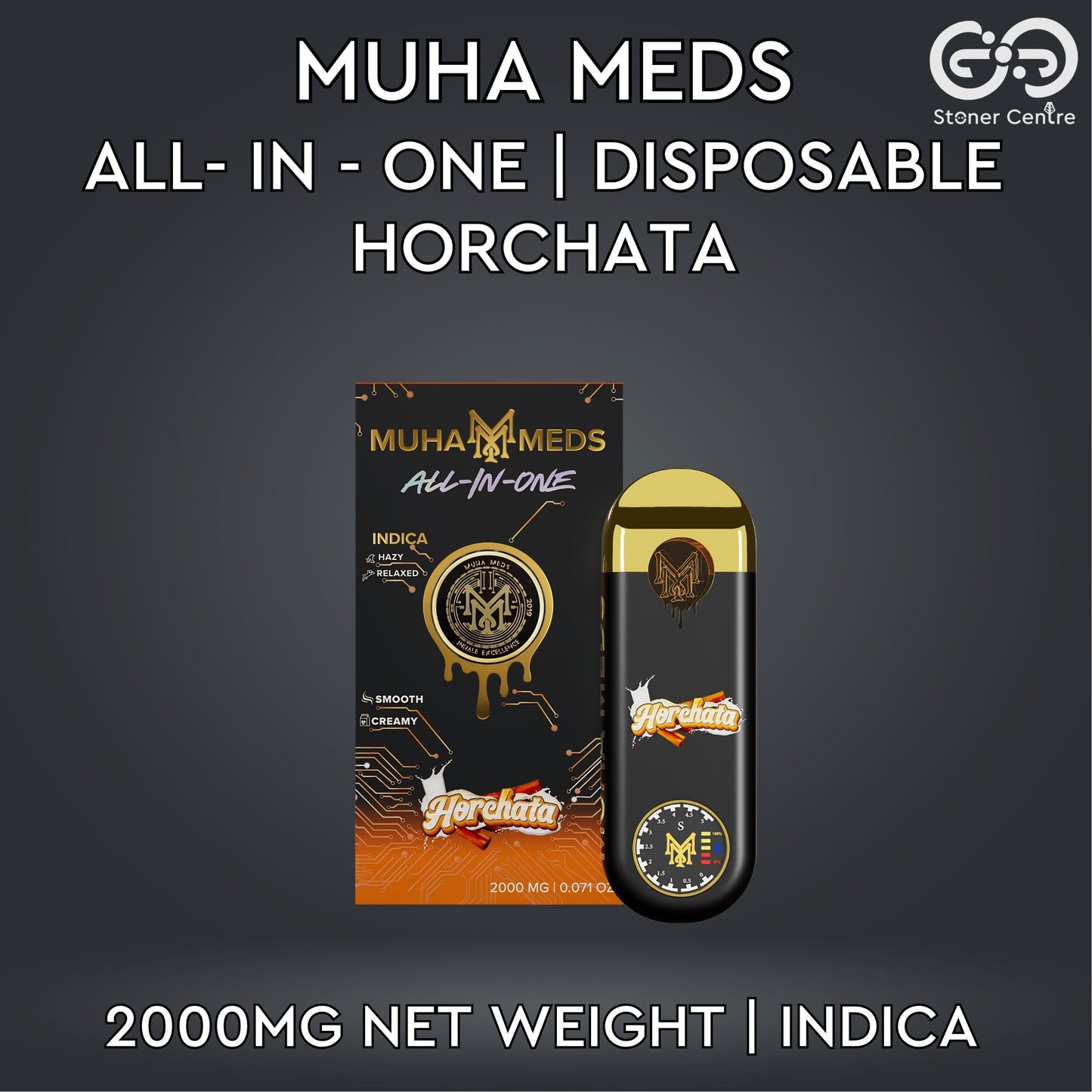MUHA MEDS ALL - IN - ONE DISPOSABLE 2.0MG | HORCHATA : INDICA