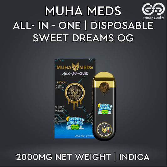 MUHA MEDS ALL - IN - ONE DISPOSABLE 2.0MG | SWEET DREAMS OG : INDICA