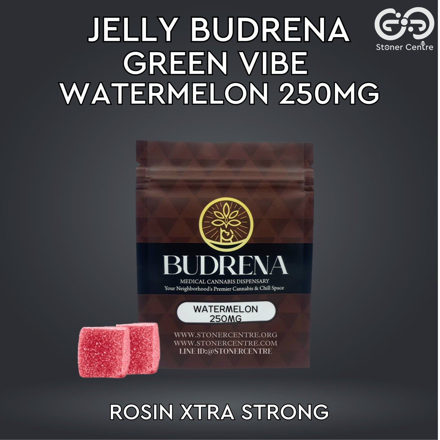 JELLY BUDRENA GREEN VIBE | WATERMELON 250MG