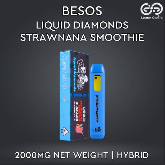 BESOS - LIQUID DIAMONDS 2.0ML | STRAWNANA SMOOTHIE : HYBRID