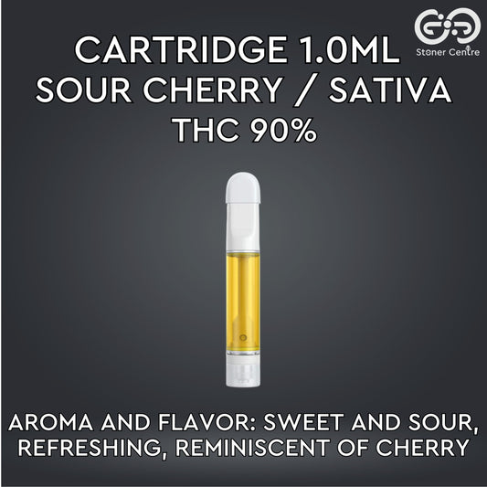 Cartridge 1.0ml | SOUR CHERRY : SATIVA (เฉพาะหัวคาร์ทไม่รวมแบต)