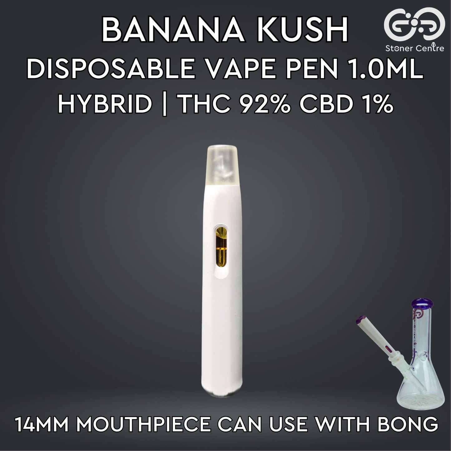 DISPOSABLE VAPE PEN 1.0ML | BANANA KUSH : HYBRID