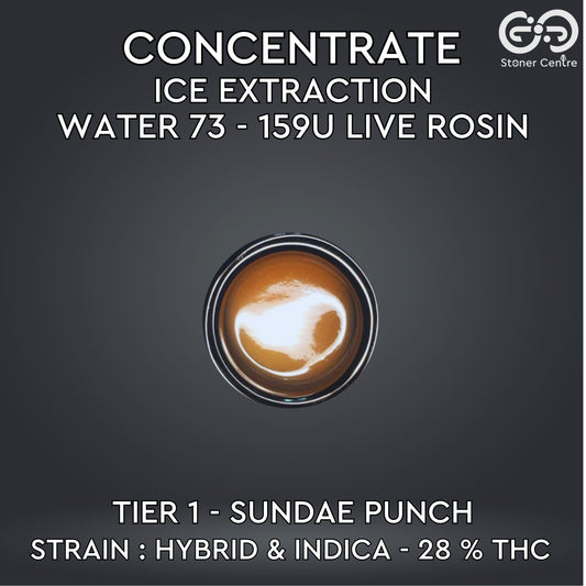 CONCENTRATE - ICE EXTRACTION WATER 73 - 159U LIVE ROSIN | TIER 1 - SUNDAE PUNCH