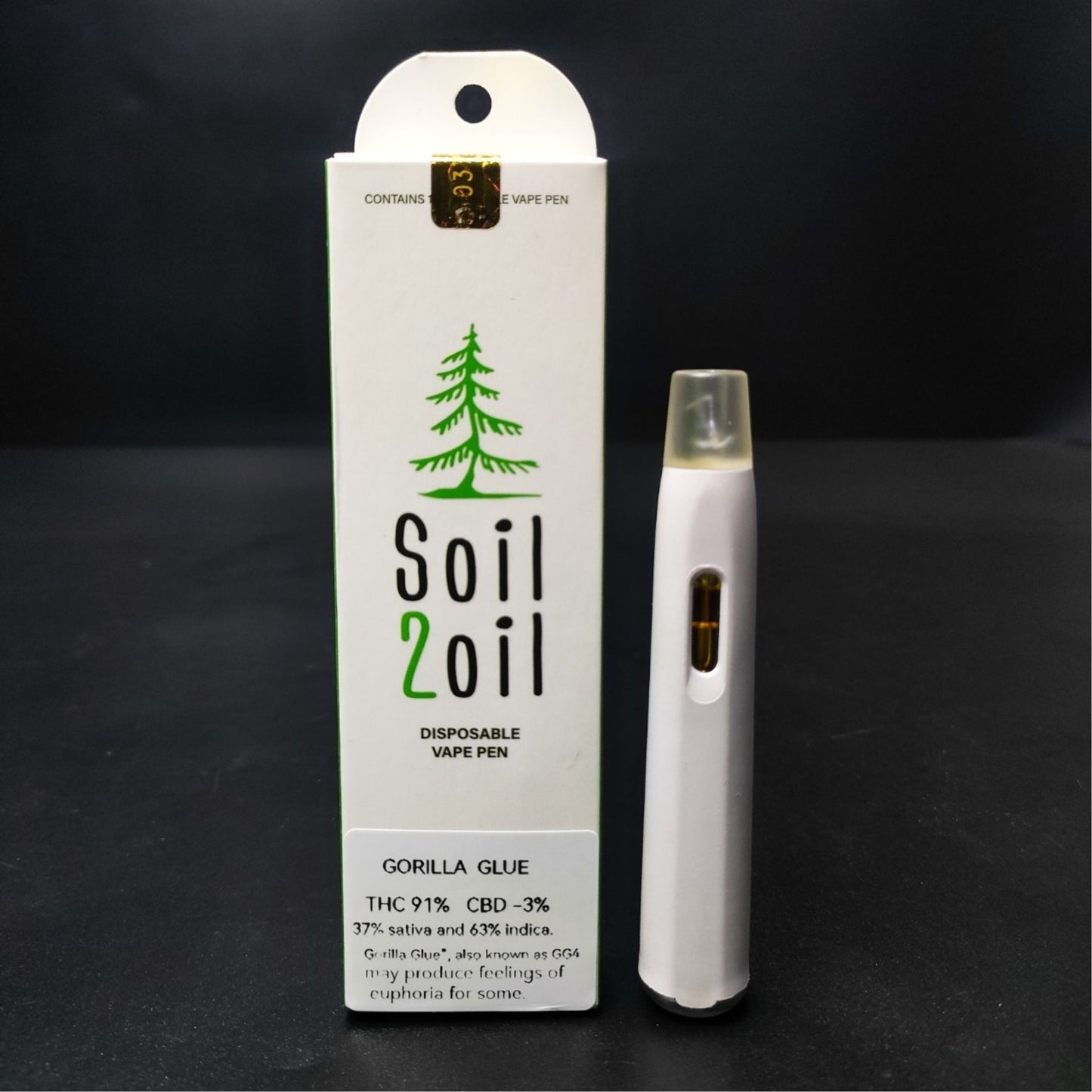 SOIL 2 OIL DISPOSABLE VAPE PEN | GORILLA GLUE