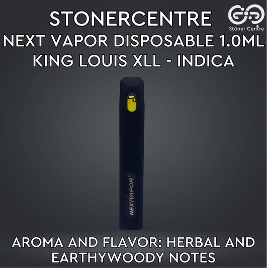 STONERCENTRE | NEXT VAPOR DISPOSABLE 1.0ML | KING LOUIS XIII - INDICA