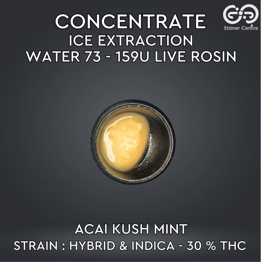CONCENTRATE - ICE EXTRACTION WATER 73 - 159U LIVE ROSIN | ACAI KUSH MINT