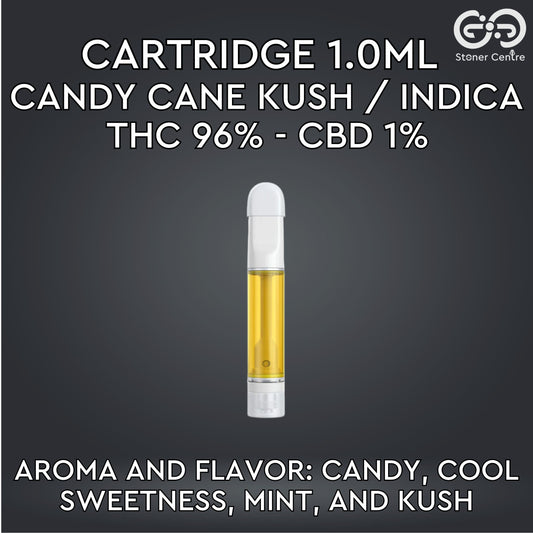 Cartridge 1.0ml | CANDY CANE KUSH : INDICA (เฉพาะหัวคาร์ทไม่รวมแบต)