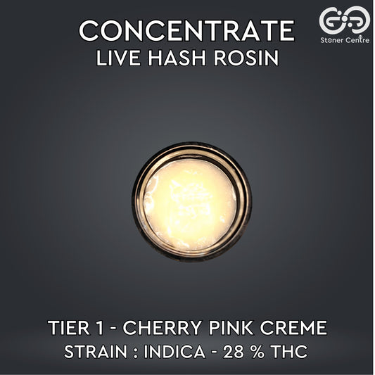 CONCENTRATE LIVE HASH ROSIN | TIER 1 - CHERRY PINK CREME