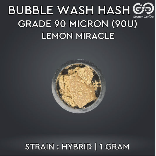 BUBBLE WASH HASH | GRADE 90 MICRON (90U) - LEMON MIRACLE : HYBRID