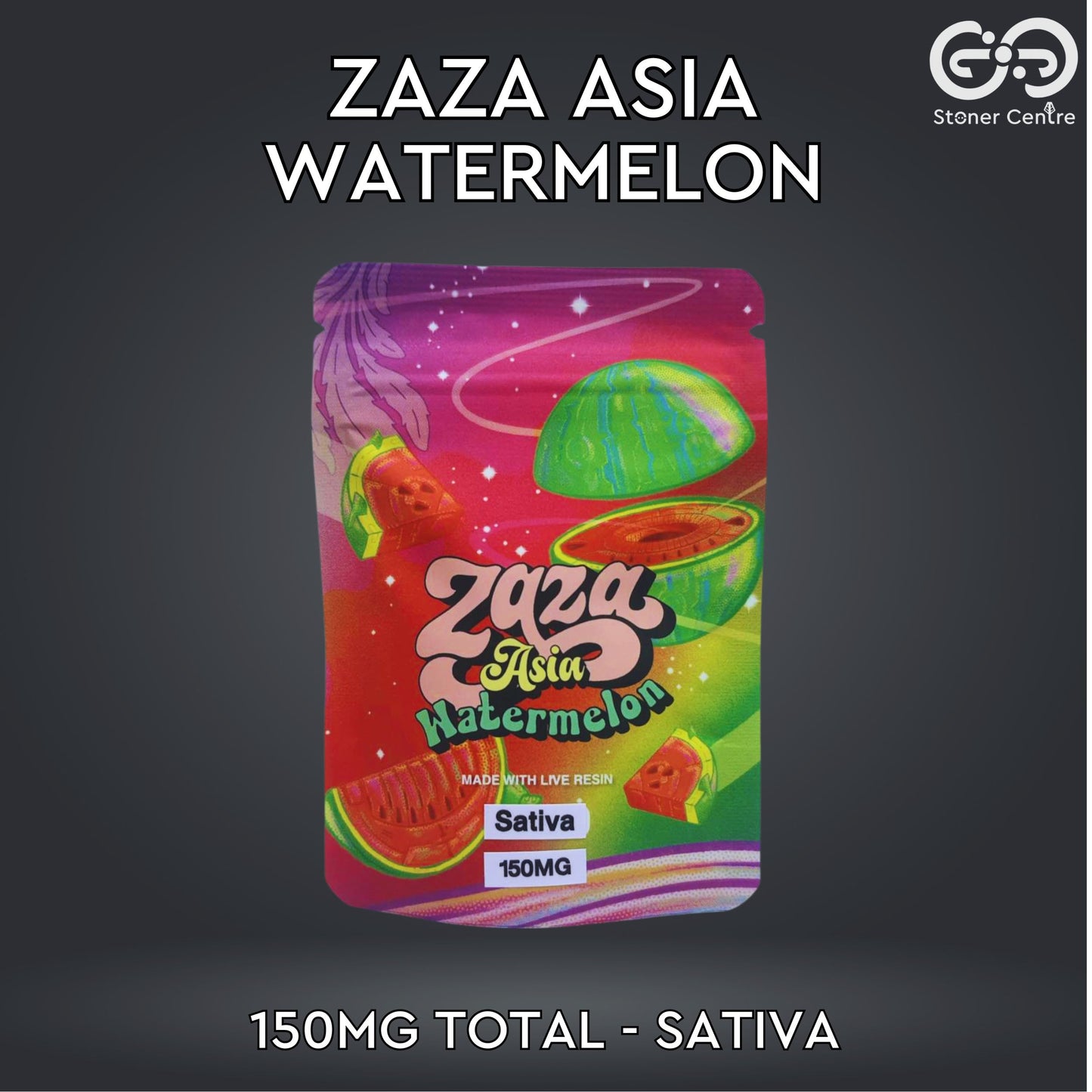 JELLY ZAZA ASIA | WATERMELON 150MG EDIBLES GUMMY INFUSED THC SNACK