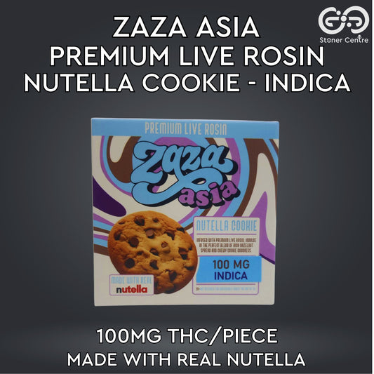 ZAZA ASIA | PREMIUM LIVE ROSIN NUTELLA COOKIE - INDICA | 100MG THC/PIECE