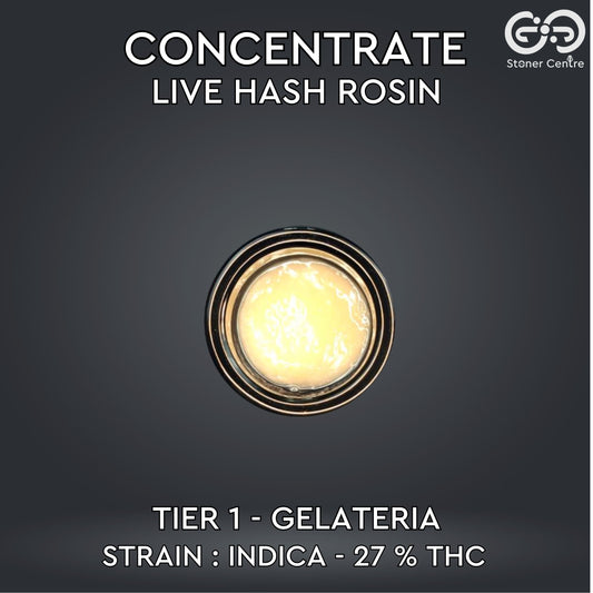CONCENTRATE LIVE HASH ROSIN | TIER 1 - GELATERIA