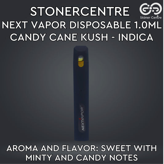 STONERCENTRE | NEXT VAPOR DISPOSABLE 1.0ML | CANDY CANE KUSH - INDICA