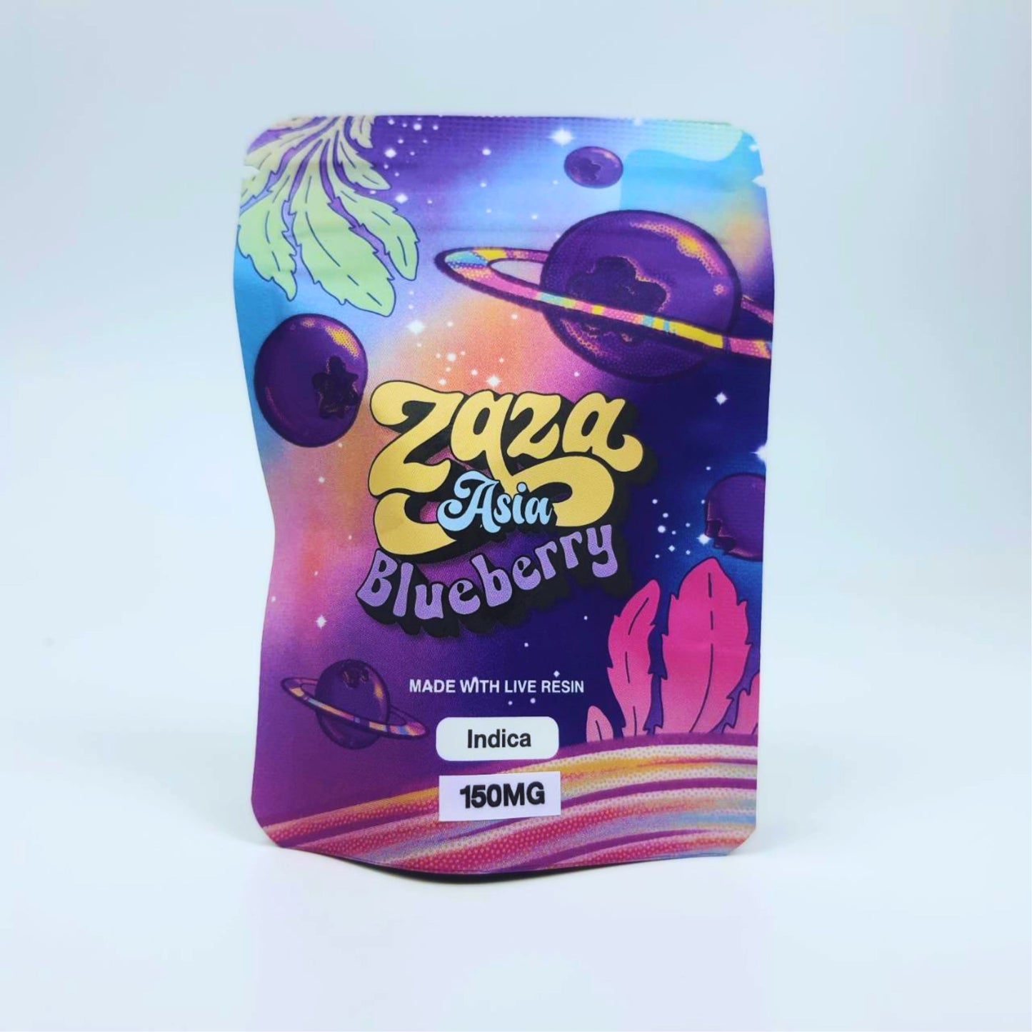 JELLY ZAZA ASIA | BLUEBERRY 150MG EDIBLES GUMMY INFUSED THC SNACK
