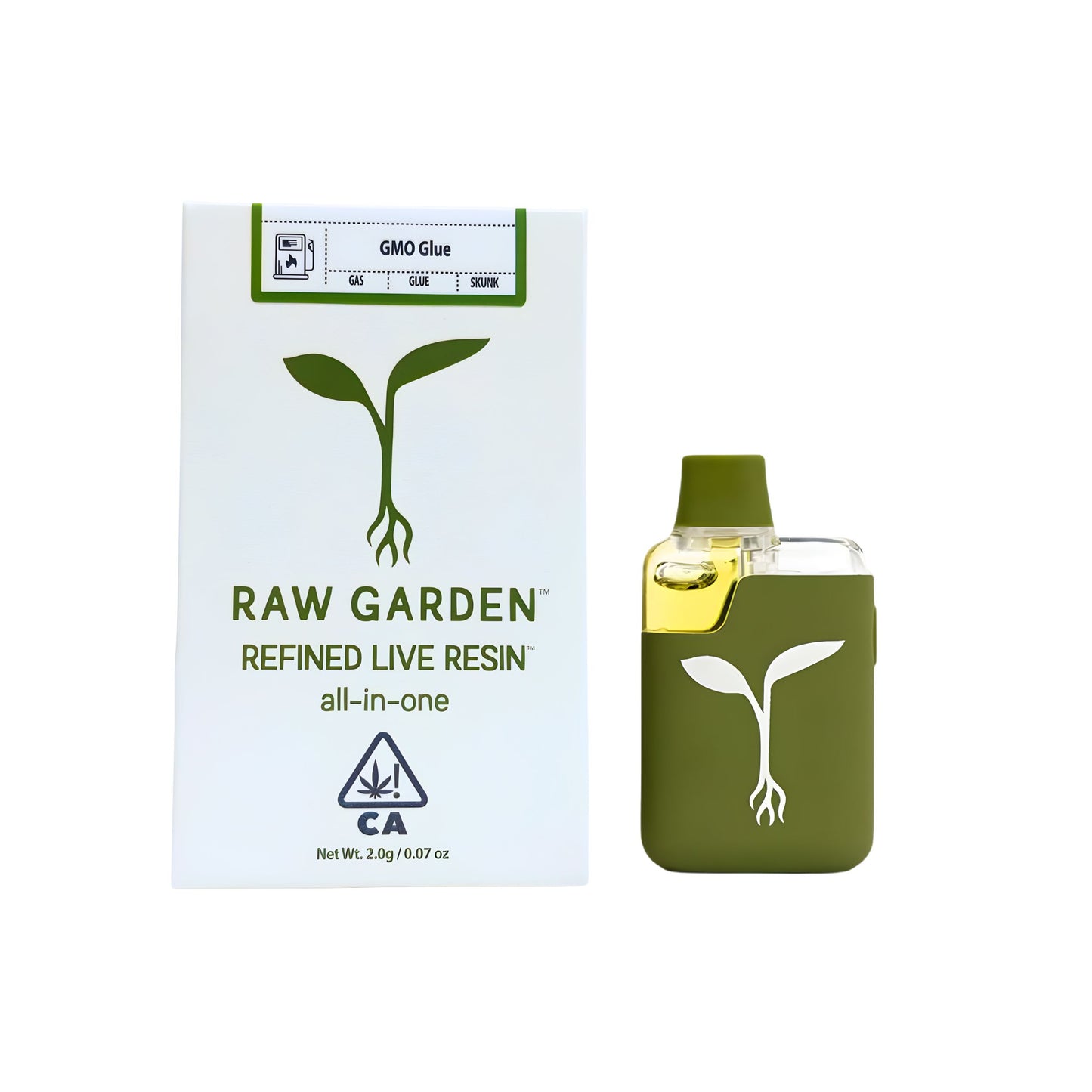 RAW GARDEN - REFINED LIVE RESIN ALL-IN-ONE 2.0ML | GMO GLUE : INDICA