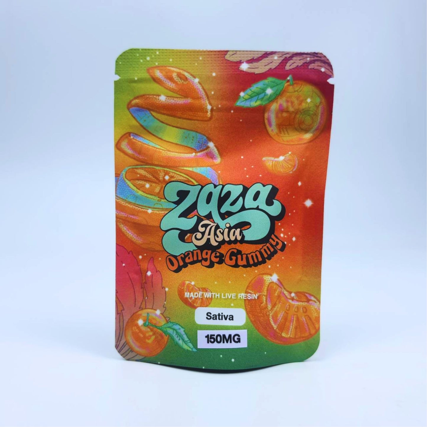 JELLY ZAZA ASIA | ORANGE GUMMY 150MG EDIBLES GUMMY INFUSED THC SNACK