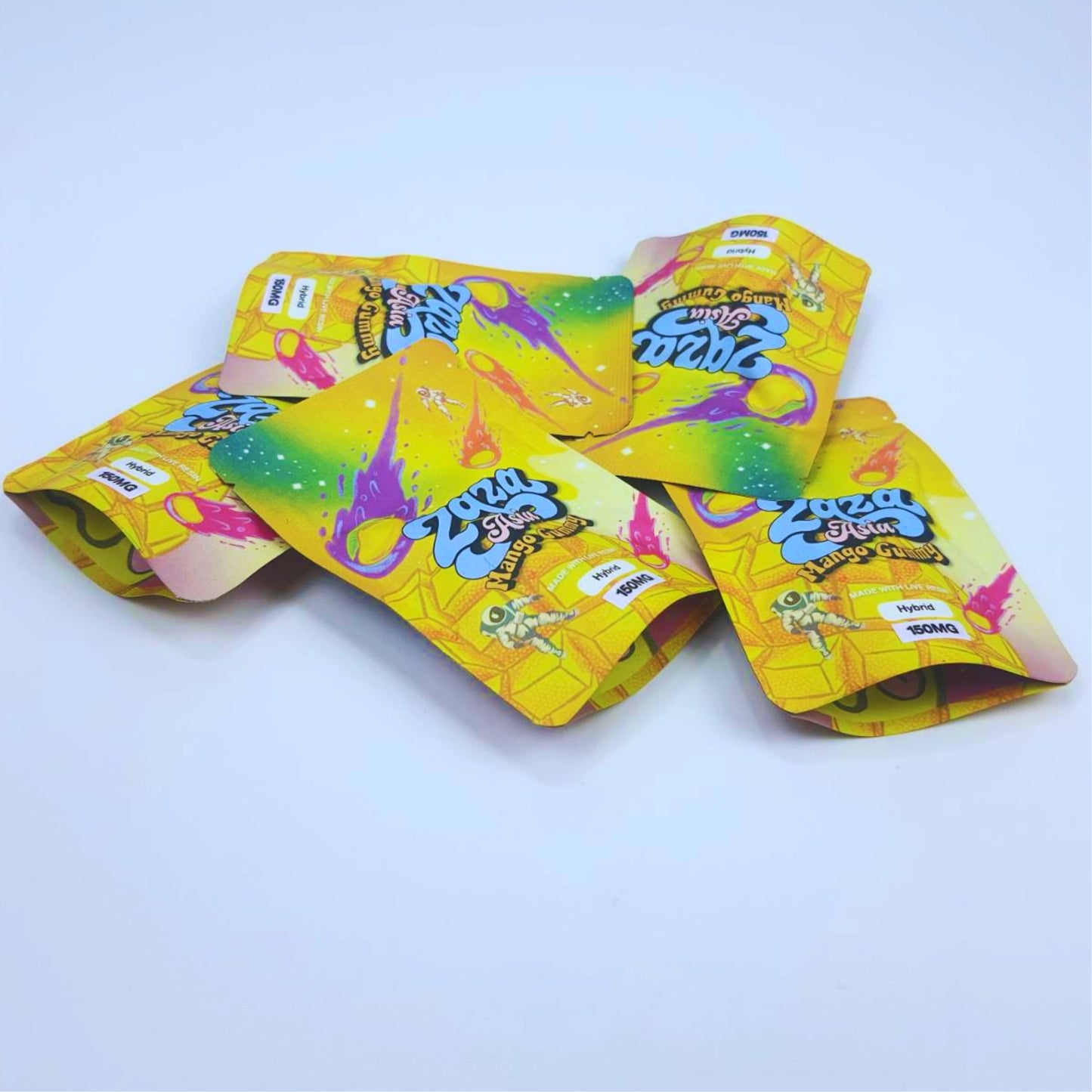 JELLY ZAZA ASIA | MANGO GUMMY 150MG EDIBLES GUMMY INFUSED THC SNACK