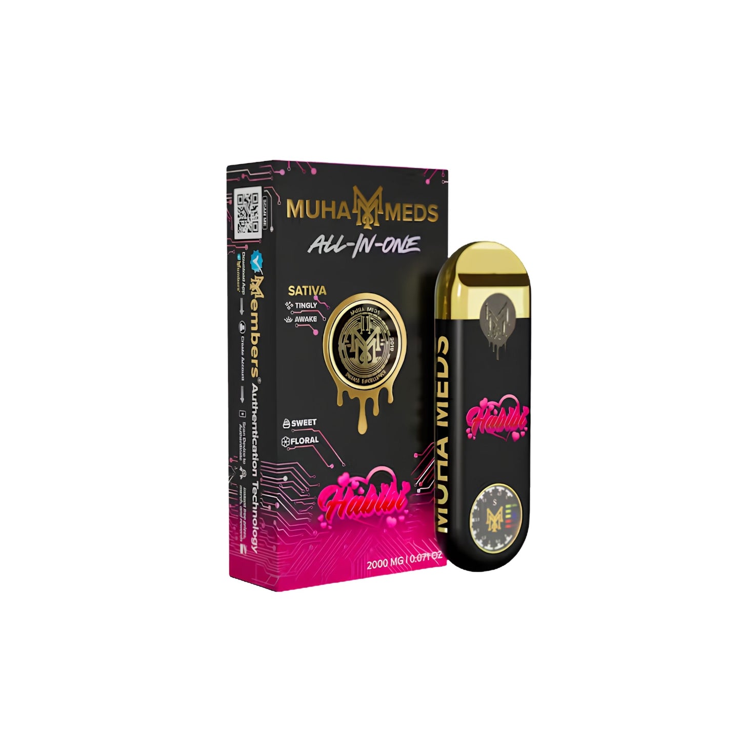 MUHA MEDS ALL - IN - ONE DISPOSABLE 2.0ML | HABIBI : SATIVA
